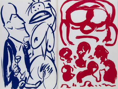 Sammlung der erste 3 Ausgaben der Edition Malerbücher.: Sammlung der erste 3 Ausgaben der Edition Malerbücher. Berlin, 1987-88. Mit zahlreichen OGraphiken von A.R. Penck, Ralf Kerbach, Christine Schlegel, Helge Leiberg, C.M.P. Schleime, Thomas Hartman