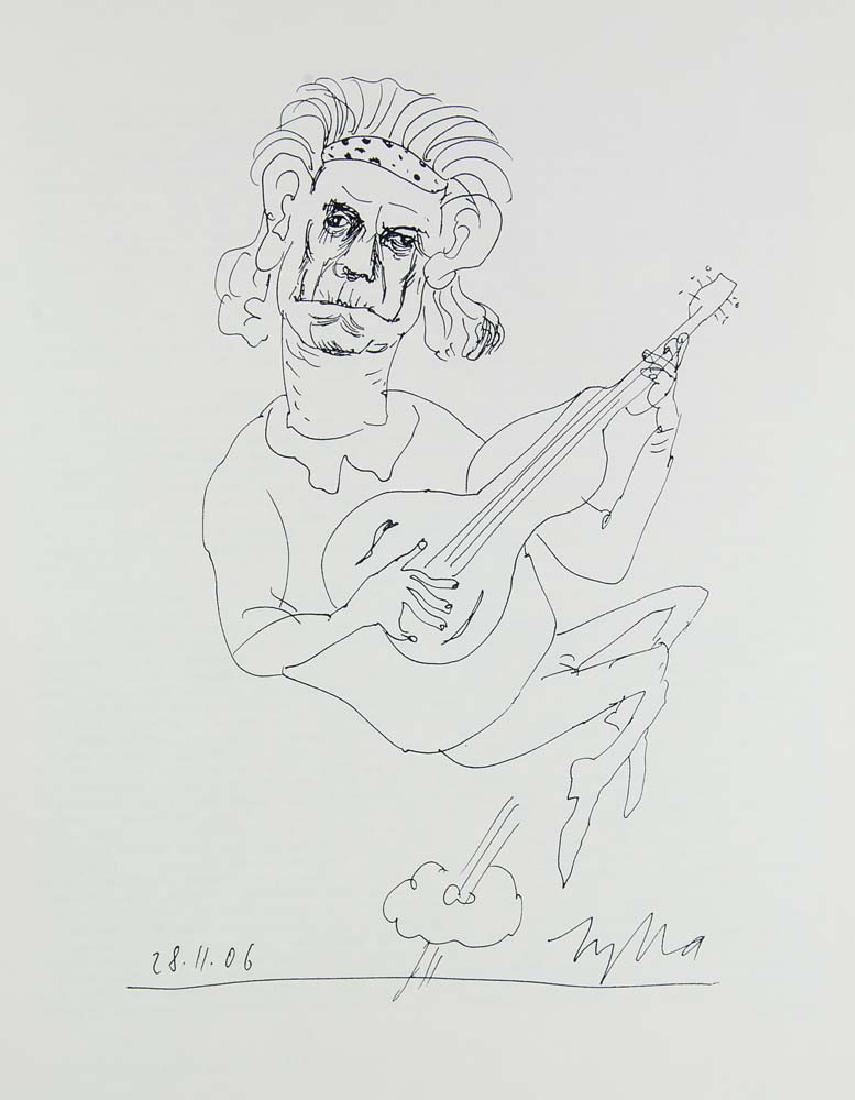 Günther, Thomas Midnight Rambler. Text von Thomas: Günther, Thomas Midnight Rambler. Text von Thomas Günther. Mit 12 OSerigraphien und 1 zusätzlichen signierten OGraphik von Klaus Zylla. Berlin, Edition Dschamp der Galerie auf Zeit, 200