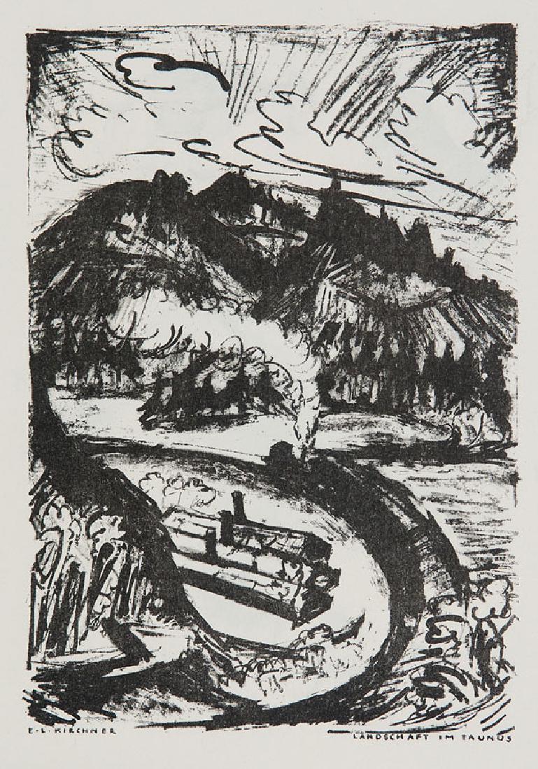 Kirchner, Ernst Ludwig Bahnkurve Taunus/Kopf Sternheim. (1 of 1)