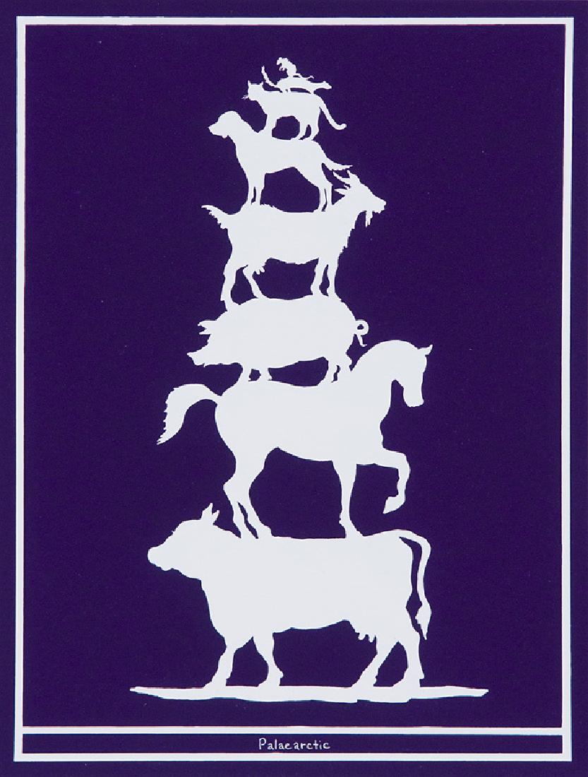 Dion Mark Set aus 6 Graphiken. 2014. Farbserigraphien: Dion Mark Set aus 6 Graphiken. 2014. Farbserigraphien auf RÖmerturm Passepartoutkarton. Maße je 40 x 30 cm (40 x 30 cm). Jeweils verso signiert. - Auf Blatt A5 ganz leichte Lagerspuren sons