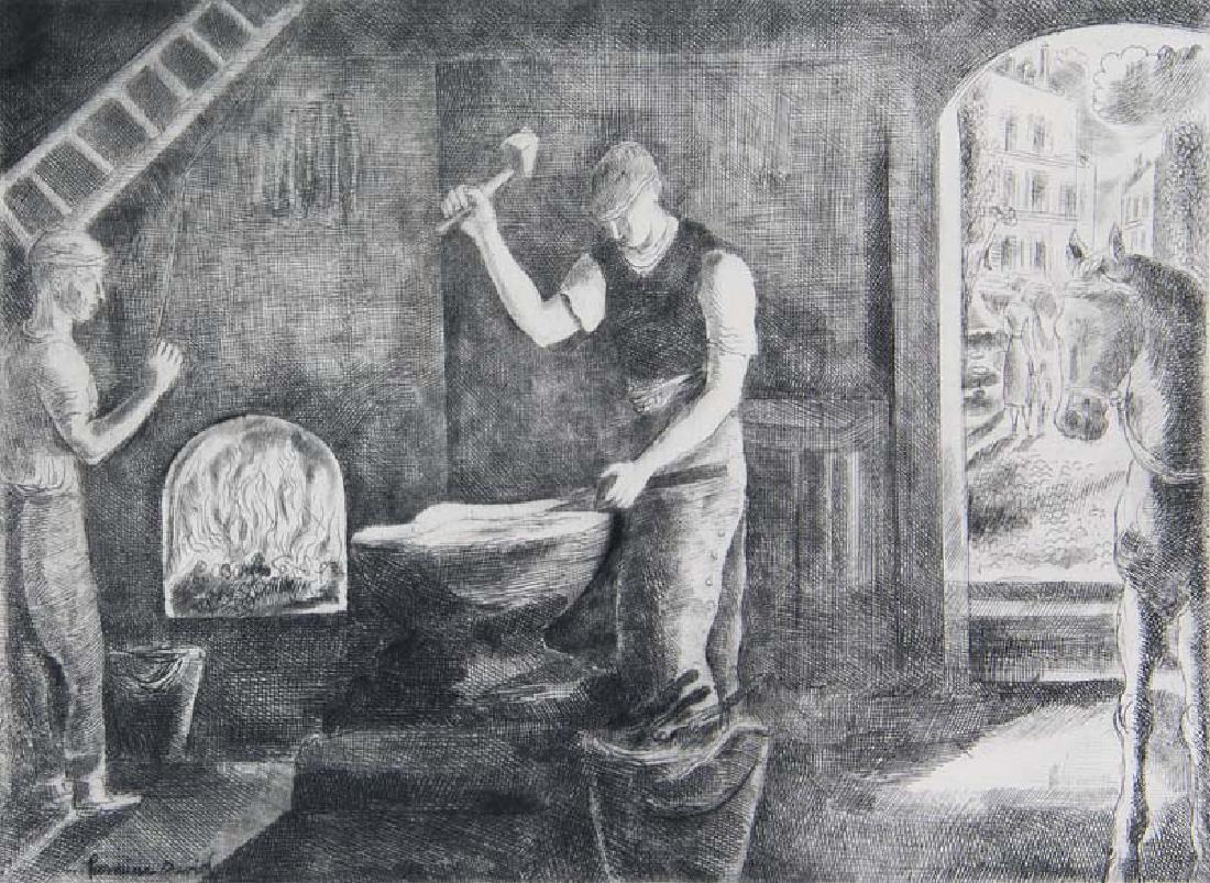 Alternance. Textes inédites. Mit 16 meist in der Platte: Alternance. Textes inédites. Mit 16 meist in der Platte signierten Original-Radierungen von Jean Cocteau J.G. Daragnès Hermine David Dignimont Pierre Dubreuil Eduoard Goerg Valentine Hugo J.E. Labou