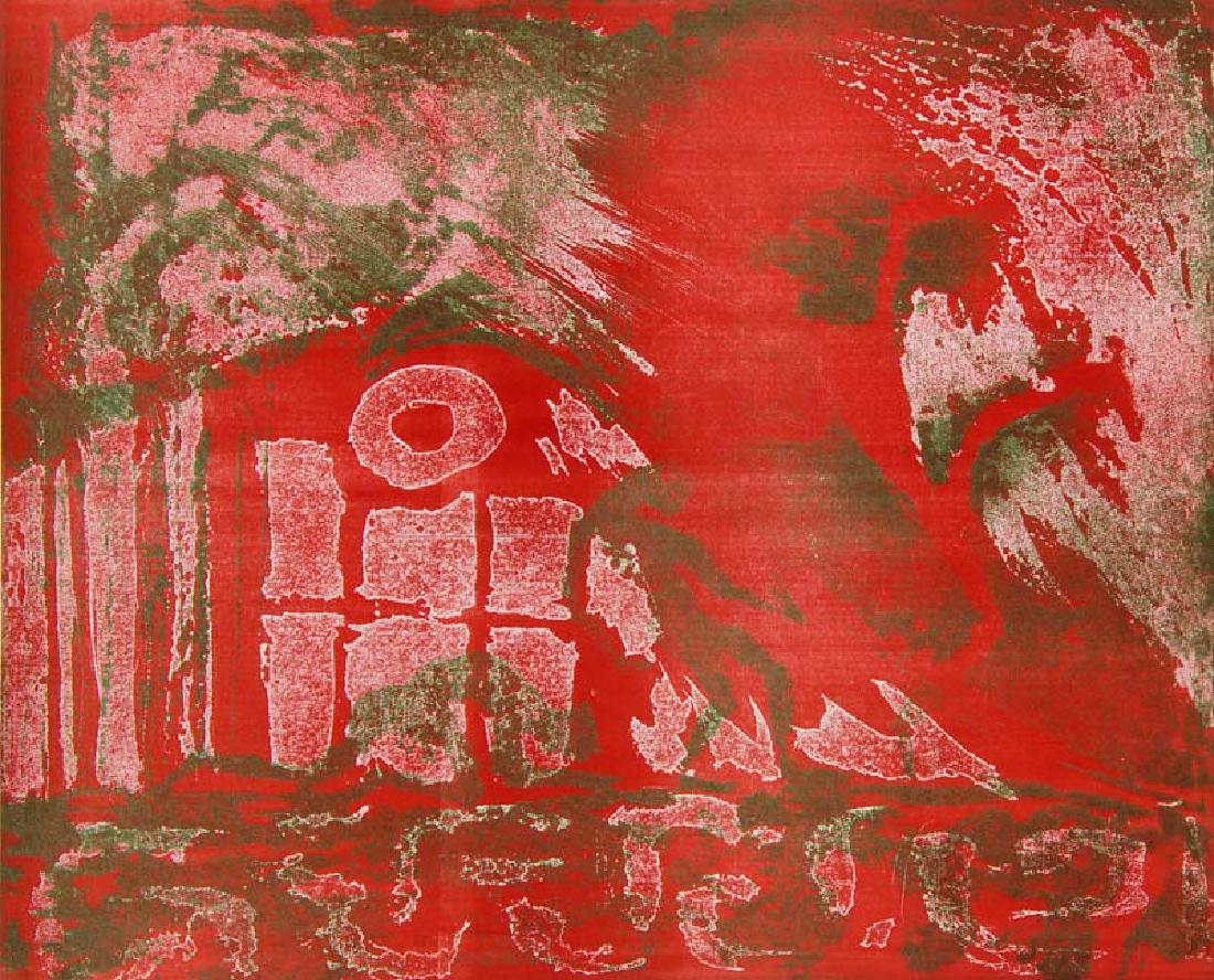 Bert u.a Papenfuss-Gorek Kein Wind schlaegt die: Künstlerbücher - Leiberg Helge Bert u.a Papenfuss-Gorek Kein Wind schlaegt die Fluegelfluegeltueren zu. Grafik und Lyrik. Mit 6 OFarbradierungen von Helge Leiberg und 7 ORadierungen (davon 6 farb.)