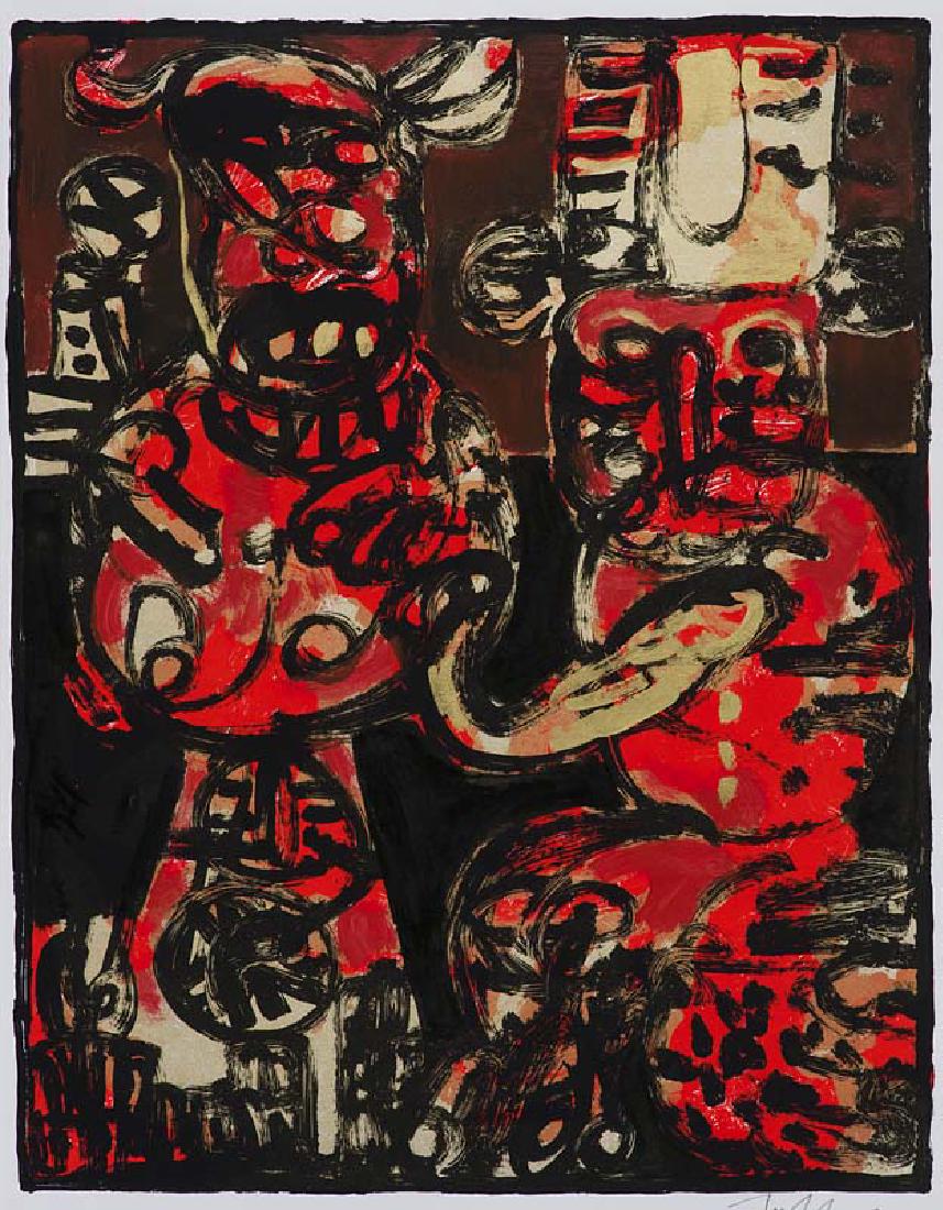 Heiner Müller Ajax zum Beispiel. Mit OGraphiken und: Künstlerbücher - Zylla Klaus Heiner Müller Ajax zum Beispiel. Mit OGraphiken und Malereien (4 Originale 4 übermalte Serigraphien u. 2 Serigraphien) von Klaus Zylla. Begleitwort von Egon Günther.