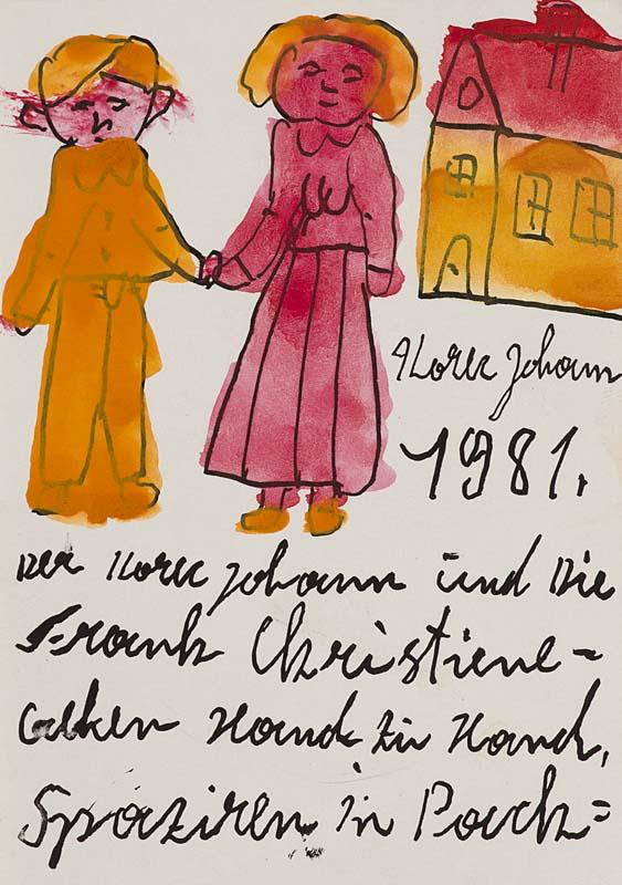 Korec, Johann  o.T. 1981. Tinte und Aquarell auf (1 of 1)