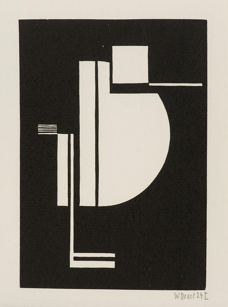Dexel, Walter Set aus 2 Graphiken. 1924. Je Holzschnitt (1 of 2)