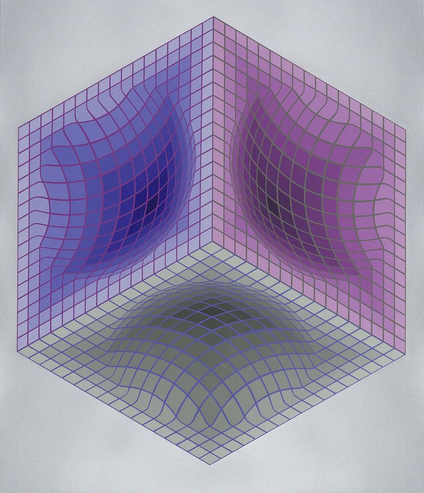 Vasarely, Victor Tri Dos. Farbserigraphie auf (1 of 1)