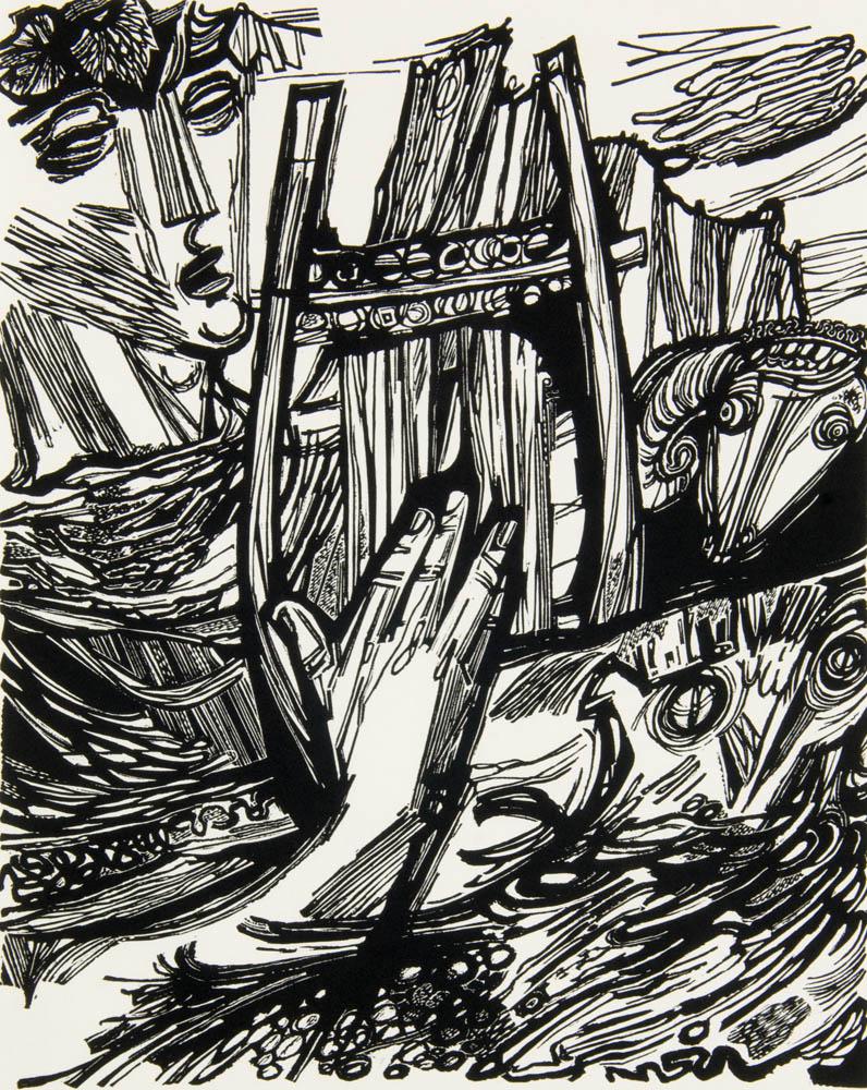 Orlowski, Hans Der Psalter. Luther-Übersetzungen. Der: ExpressionismusOrlowski, HansDer Psalter. Luther-Übersetzungen. Der Vorspruch aus Augustinus, Confessiones, Liber nonus. Mit 29 OHolzschnitten von Hans Orlowski. Berlin, Vogt, 1961. 4°. Lwd. mit Sch