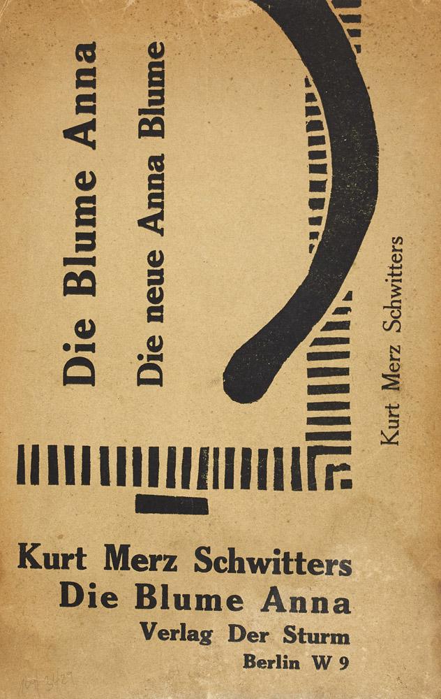 Schwitters, Kurt Elementar. Die Blume Anna. Die neue: Avantgarde - Dada - Merz Schwitters, Kurt Elementar. Die Blume Anna. Die neue Anna Blume. Eine Gedichtsammlung aus den Jahren 1918-1922. Einbecker Politurausgabe. Berlin, Der Sturm (1922-23). 32 S. Ty