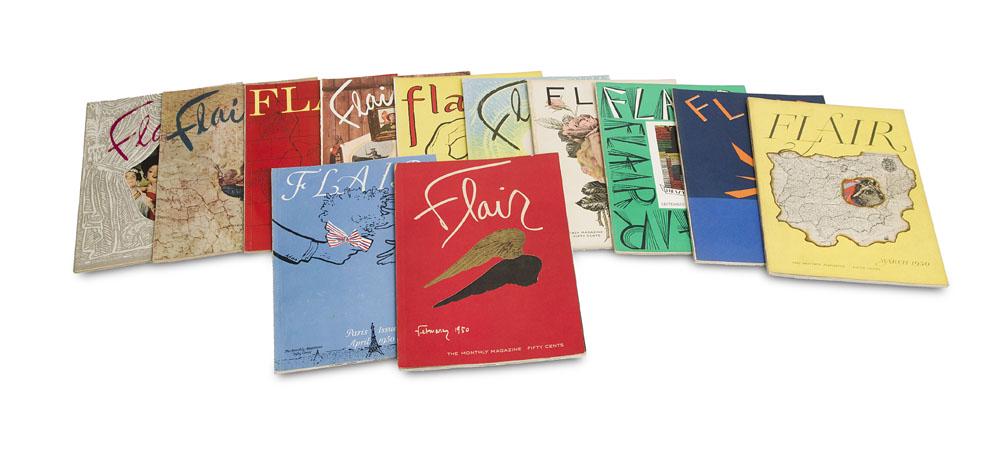Fleur Fenton Cowles (Hg.) Flair. The Monthly Magazine.: Fleur Fenton Cowles (Hg.)Flair. The Monthly Magazine. Jahrgang 1950. 12 Hefte (komplett). Mit zahlr. Illustrationen meist nach Photographien. Je Heft ca. 110 S. Folio. Illustr. OBrosch. (sehr vereinze