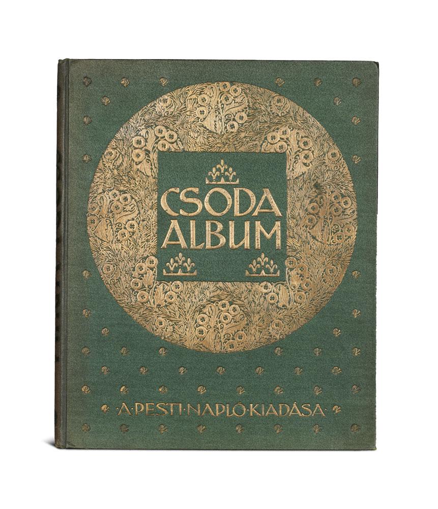 Csoda-Album. (dt. Wunder Album). Mit Buchschmuck u. 12: Jugendstil Csoda-Album. (dt. Wunder Album). Mit Buchschmuck u. 12 ganzs. Tafeln, Doppeltitel u. farb. Innendeckill. von Heinrich Lefler u. Josef Urban. Budapest, 1911. 131 num. S. 4°. OLwd. mit r
