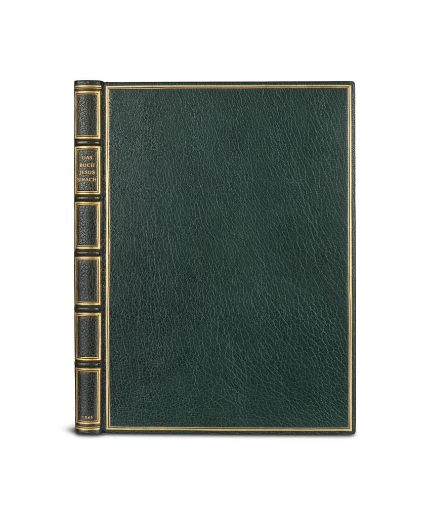 Das Buch Jesus Sirach. Übertragen von Pfarrer E.: Mangold, Burkhard Das Buch Jesus Sirach. Übertragen von Pfarrer E. E. Speck. 115 S., 1 Bl. Mit Original-Holzschnitten von Burkhard Mangold. Burgdorf, Jenzer, 1945. 115 S., 1 Bl. 4°. Handgebd
