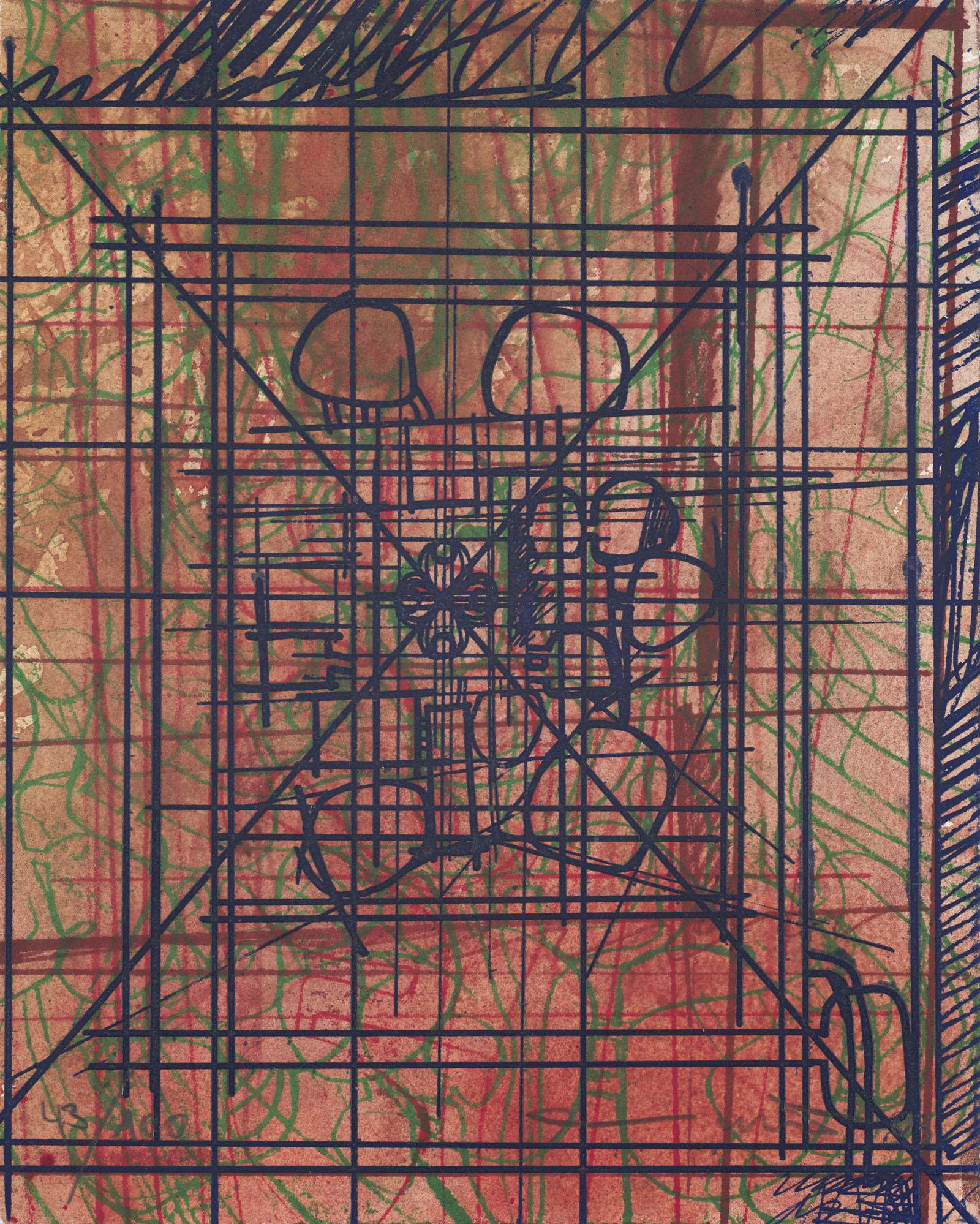 Nitsch, Hermann 1 Radierung in: "Hermann Nitsch - Das: Nitsch, Hermann Wiener Aktionismus 1 Radierung in: "Hermann Nitsch - Das Sechstagespiel des Orgien Mysterien Theaters Prinzendorf 3. - 9. August 1998". 1998. Radierung und Vernis mou auf handbemaltem,