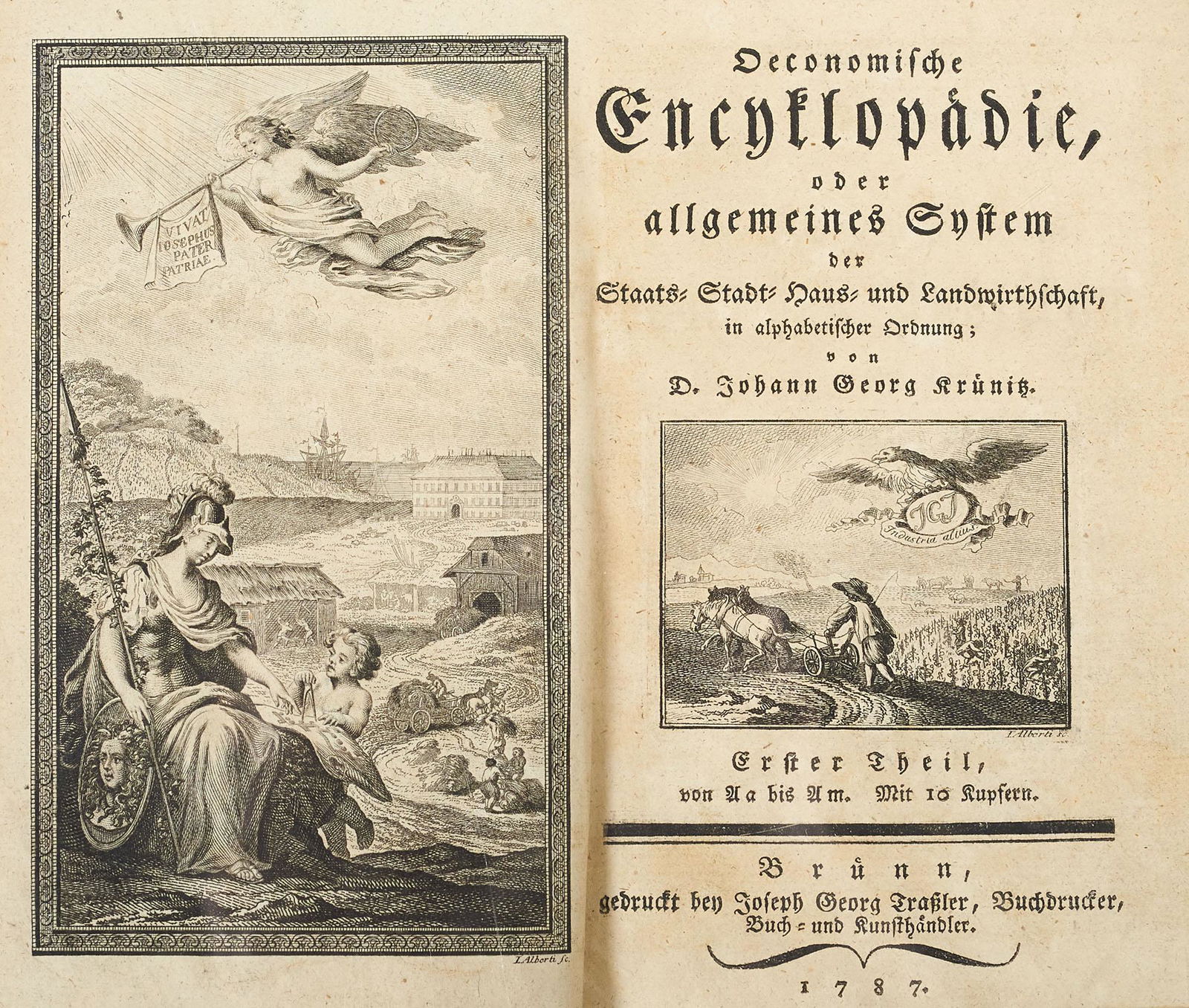 Krünitz, Johann Georg Oeconomische Encyklopädie, oder allgemeines System der Staats- (1 of 4)