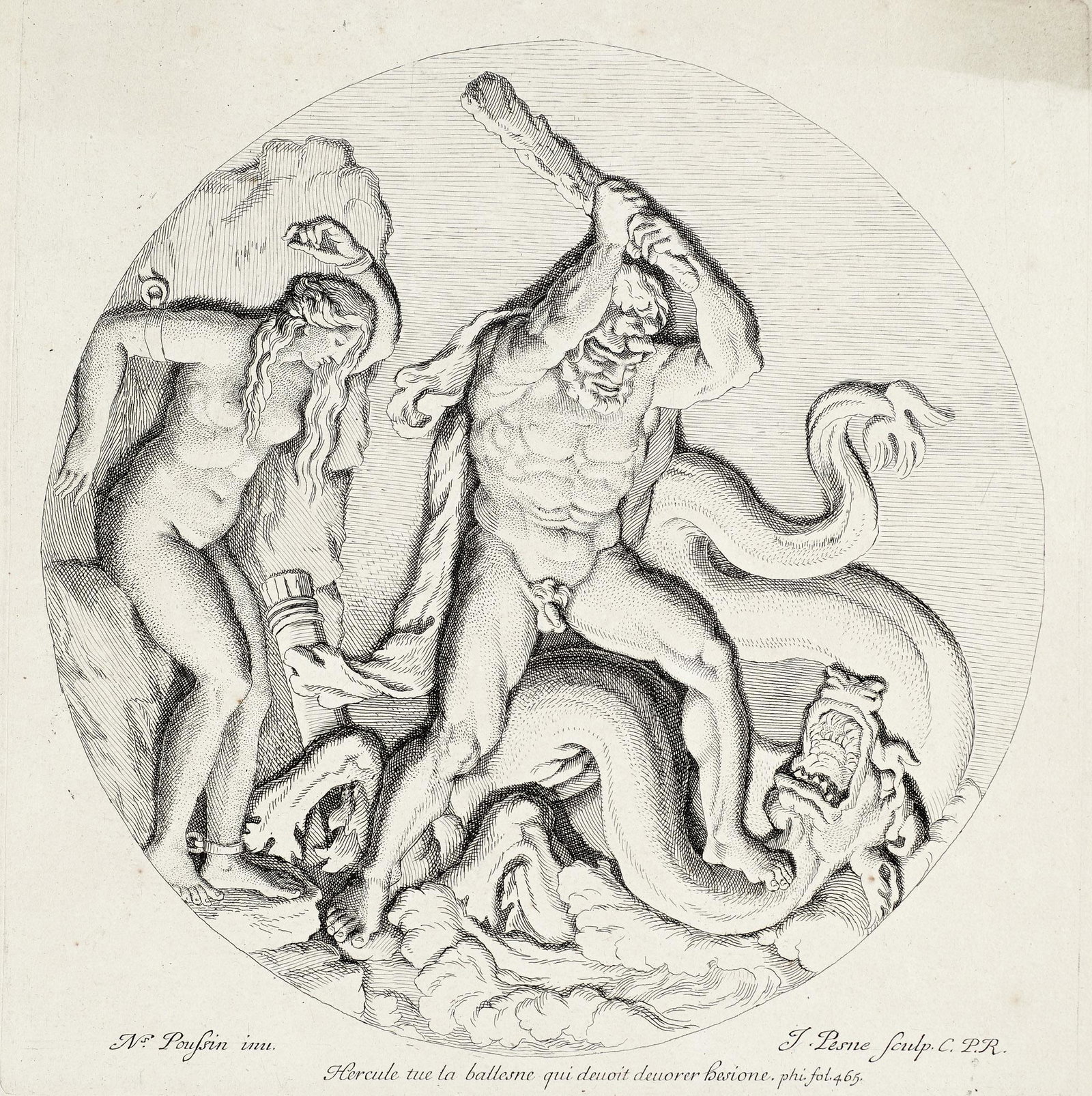 Poussin (nach), Nicolas Herculis labores ex archetypis N. Poussin, pictoris regii celebratissimi hic (1 of 1)