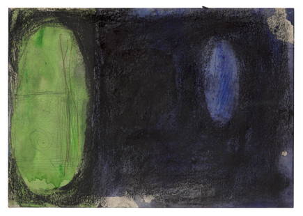 Norbert Prangenberg o.T. 1987/88. Mischtechnik auf Vélin. 23,5 x 34 cm. Verso signiert und: Deutsche Nachkriegsmoderne Prangenberg, Norbert o.T. 1987/88. Mischtechnik auf Vélin. 23,5 x 34 cm. Verso signiert und datiert. Punktuell auf Unterlage montiert, im Passepartout freigestellt und
