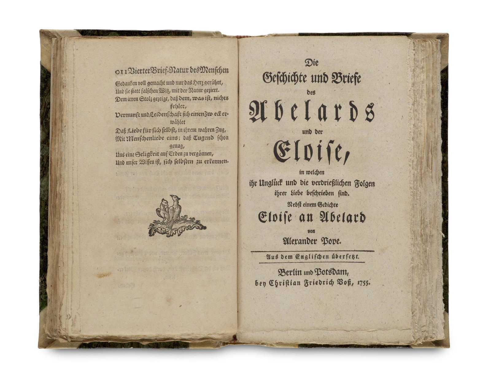 Pope, Alexander Sammelband mit drei Werken in deutscher Ausgabe. 1747-1756. 8°. Etwas spä (1 of 2)