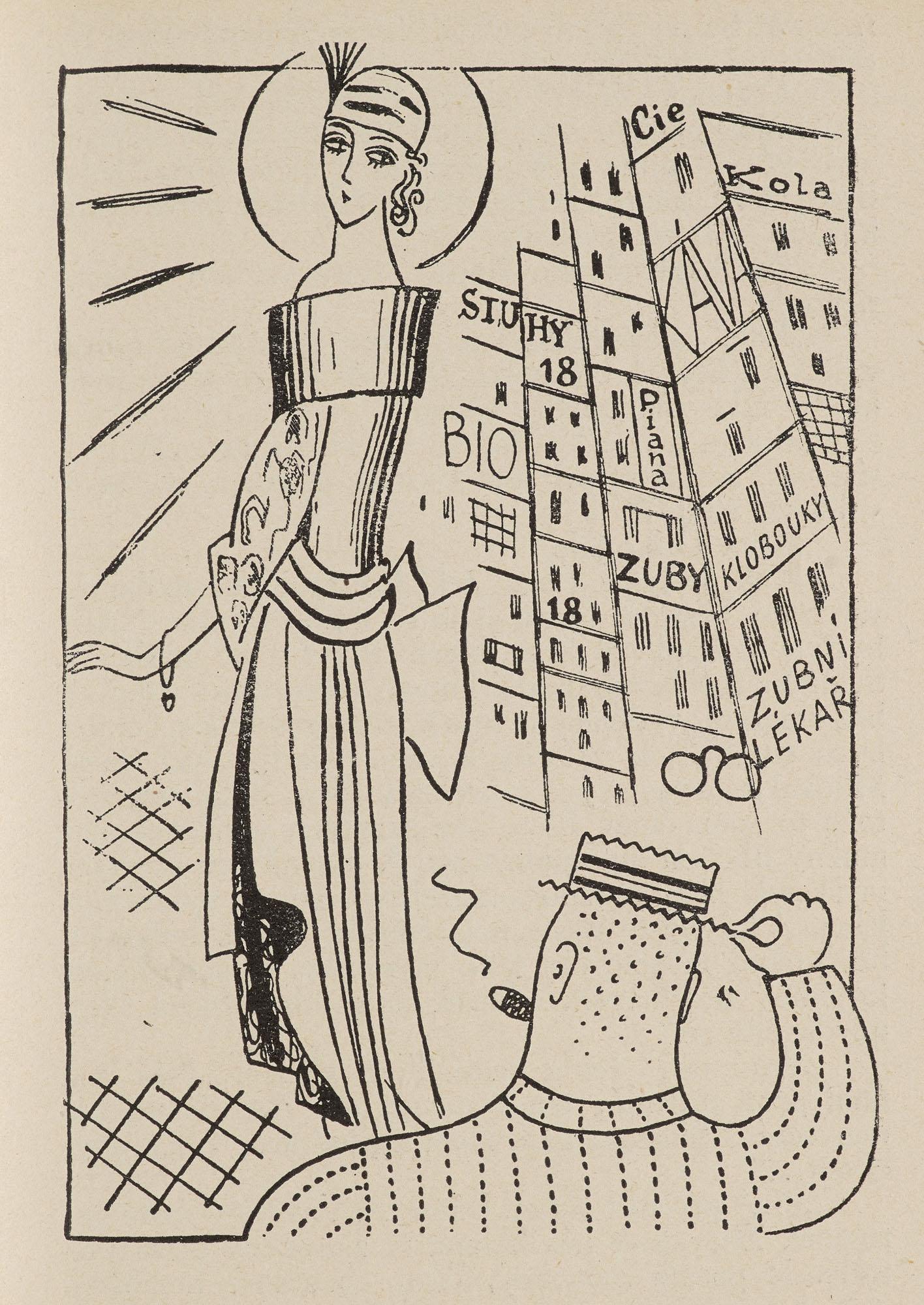 Capek, Karel Továrna na absolutno. Mit 24 ganzs. Illustrationen von Josef Capek. Prag, (1 of 2)