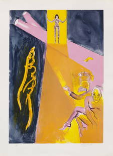 Allen Jones 4 Farbradierungen in: Catwalk. 1998 - 1999. Je Farblithographie auf Velin. Blattmaß: Pop Art Allen Jones4 Farbradierungen in: Catwalk. 1998 - 1999. Je Farblithographie auf Velin. Blattmaße je 115,5 x 83,3 cm. Je signiert, datiert und römisch nummeriert. Je lose inliegend in