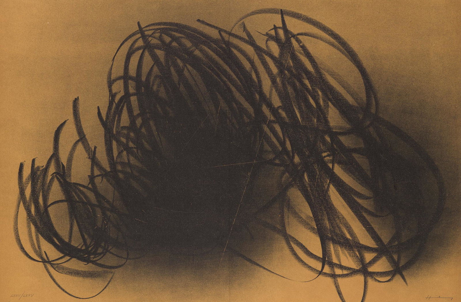 Hans Hartung Farandole. 1971. Farblithographie auf leichtem Velinkarton. 49 x 74 cm (49 x 74 cm). (1 of 1)