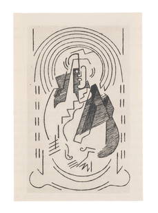 Albert Gleizes 6 Arbeiten aus: Pensées sur L`homme et dieu. 1950. Je Radierung auf: Classical ModernismKubismusAlbert Gleizes6 Arbeiten aus: Pensées sur L`homme et dieu. 1950. Je Radierung auf chamoisfarbenem Montval a la main (mit dem Wasserzeichen). Teils recto und verso mit t
