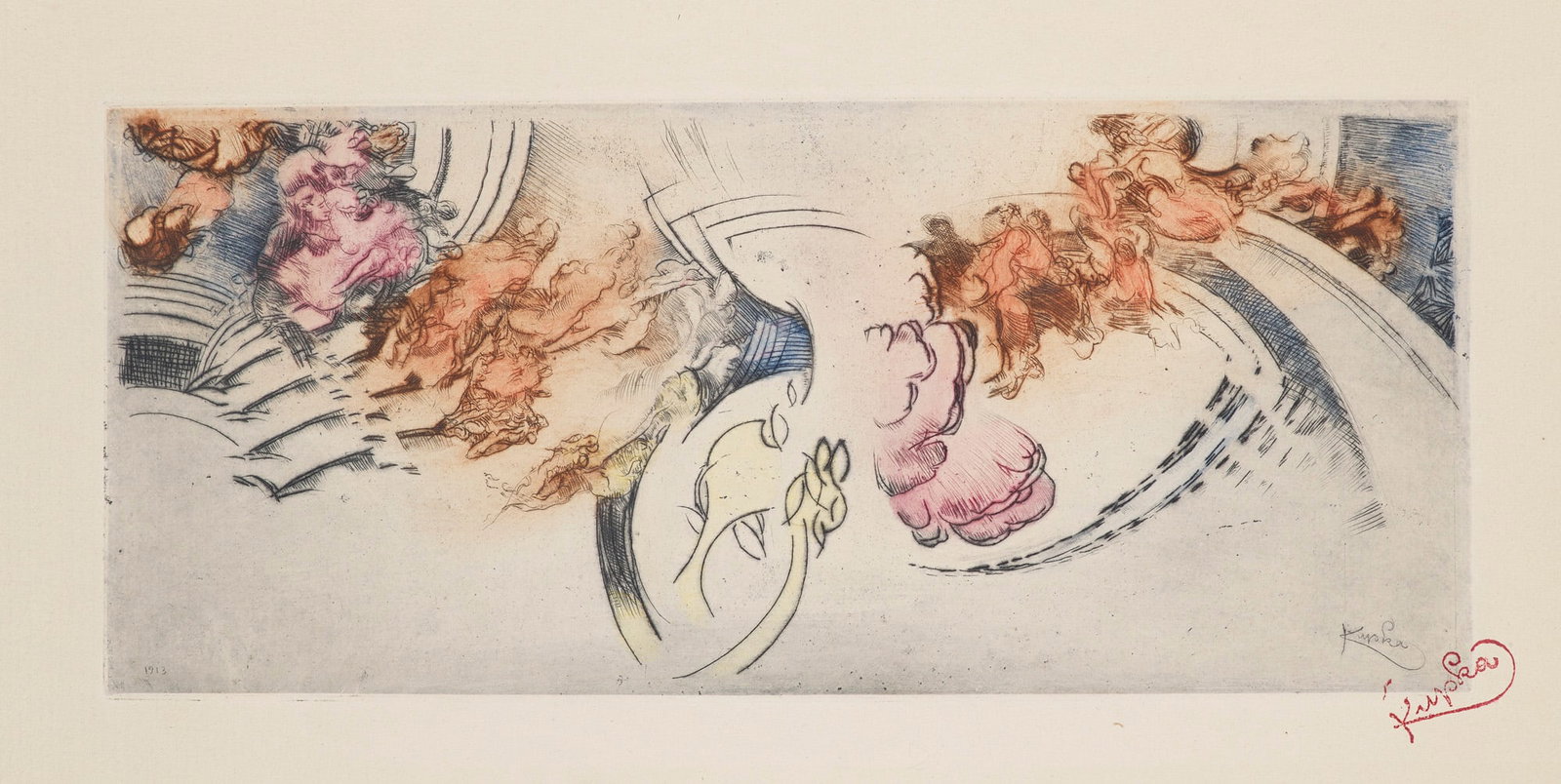 Kupka, Frantisek Studie für Fuge in zwei Farben. 1913. Farbradierung auf Richard de Bas-Bü (1 of 1)