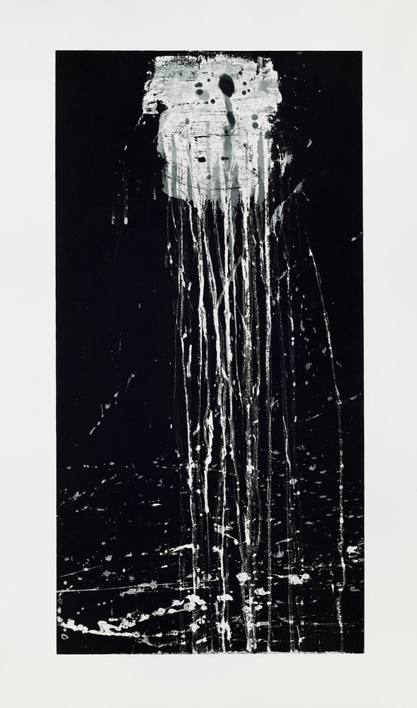 Steir, Pat The dragon king's daughter waterfall. 1993. Aquatinta auf Somerset-Velin (mit WZ). 79 x (1 of 1)