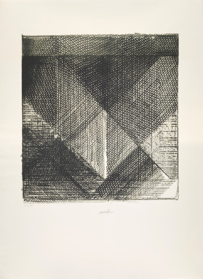 Heinz Mack Lichtgitter. 1981. Serigraphie auf Hahnemühle-Velin (m. Wz.). 63,5 x 59 cm (106 x (1 of 1)