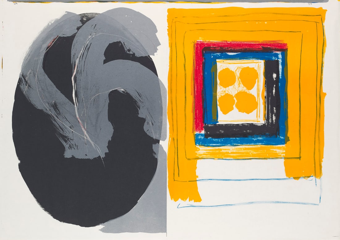 Kimber Smith 2 Farblithographien aus "1 cent Life". 1964. Je auf 1 Blatt leichter Velinkarton.: Online Moderne und Zeitgenössische KunstSmith, Kimber2 Farblithographien aus "1 cent Life". 1964. Je auf 1 Blatt leichter Velinkarton. Nebeneinander auf einem Blatt mit vertikaler, werkimmanenter