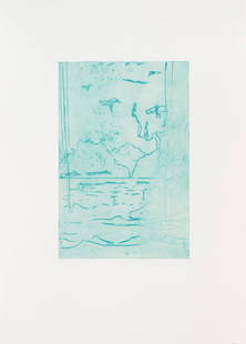 Peter Doig Pelican Island. Farbaquatintaradierung auf Velin. 29,6 x 19,6 cm (52,5 x 38,2 cm). - In: Online Moderne und Zeitgenössische KunstDoig, PeterPelican Island. Farbaquatintaradierung auf Velin. 29,6 x 19,6 cm (52,5 x 38,2 cm). - In ausgesprochen gutem Zustand. Prachtvoller, farbfrischer