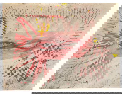 Norbert Prangenberg o.T. 1987. Aquarell und Bleistift auf Velin. 26,5 x 35 cm. Signiert und datiert.: Online Moderne und Zeitgenössische KunstPrangenberg, Norberto.T. 1987. Aquarell und Bleistift auf Velin. 26,5 x 35 cm. Signiert und datiert. Im Passepartout freigestellt und unter Glas gerahmt (u