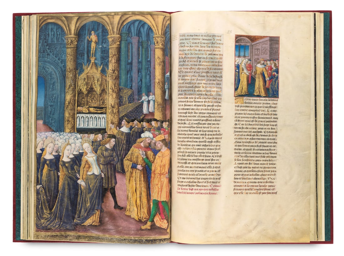L'histoire de la destruction de Troie la Grande. Faksimile der Handschrift NAF 24920 aus der (1 of 2)