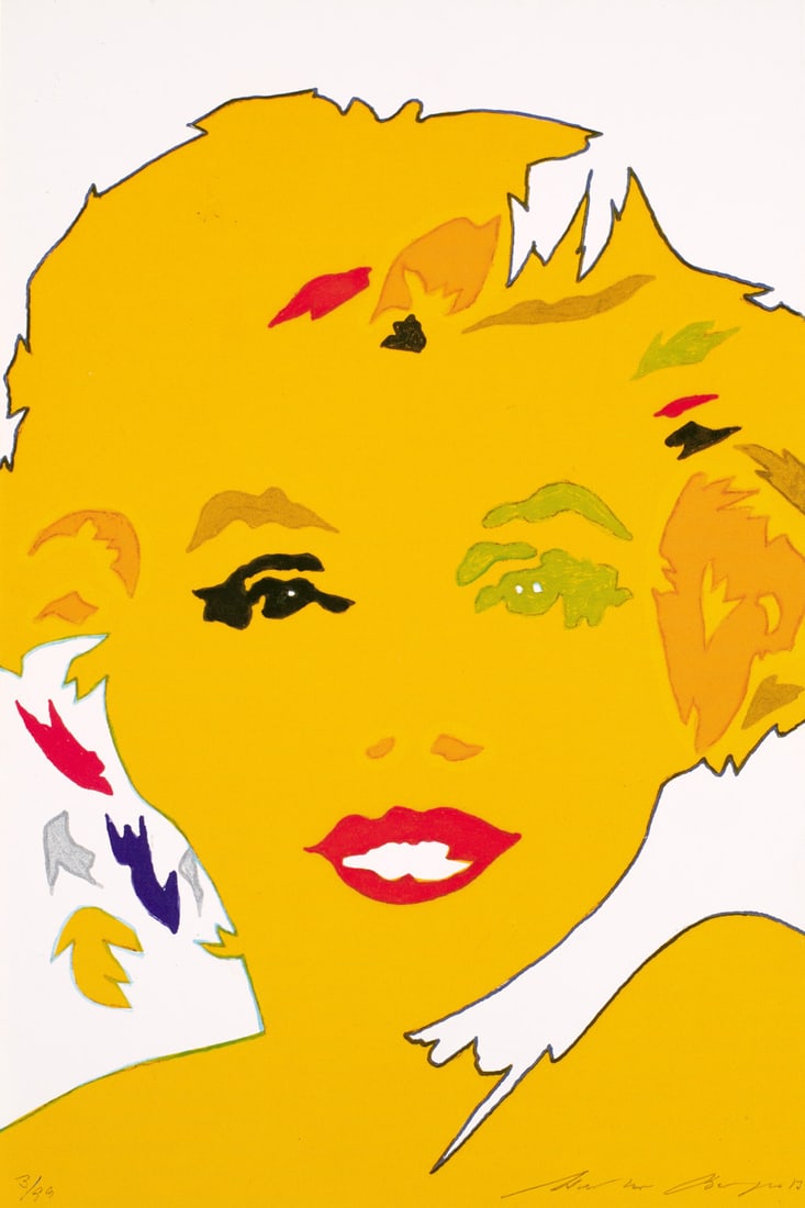 Werner Berges 100+. Ausstellungskatalog mit über 100 farbigen Tafeln und 1: Berges, Werner100+. Ausstellungskatalog mit über 100 farbigen Tafeln und 1 Orig.-Offsetlithographie. Bielefeld, Kerber, 2017. 221 S. Gr.-8°. Farbig ill. OPp.Eins von 100 Exemplaren der Colle