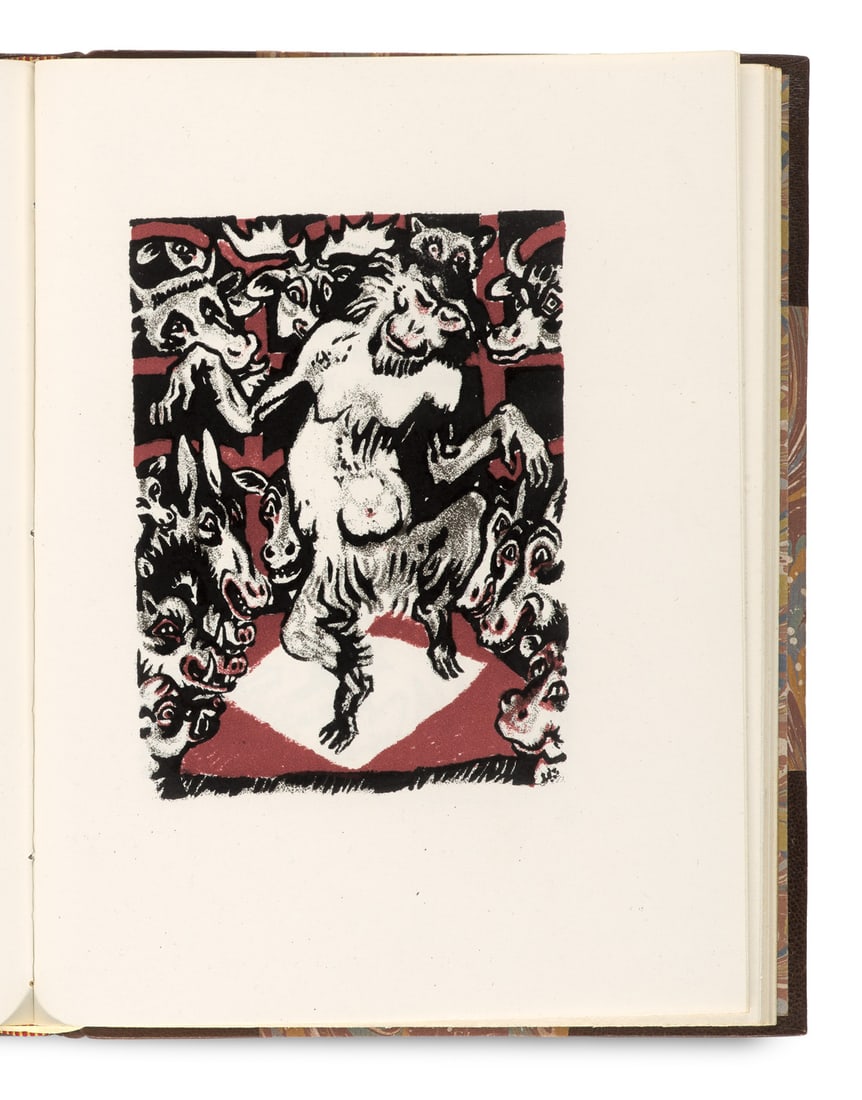 Ludwig Heinrich Jungnickel Tierfabeln des klassischen Altertums. Ausgewählt und erzählt: Jungnickel, Ludwig HeinrichTierfabeln des klassischen Altertums. Ausgewählt und erzählt von V. Fleischer. Mit 24 farb. Original-Lithographien und Buchschmuck von L.H. Jungnickel. Wien, Schro