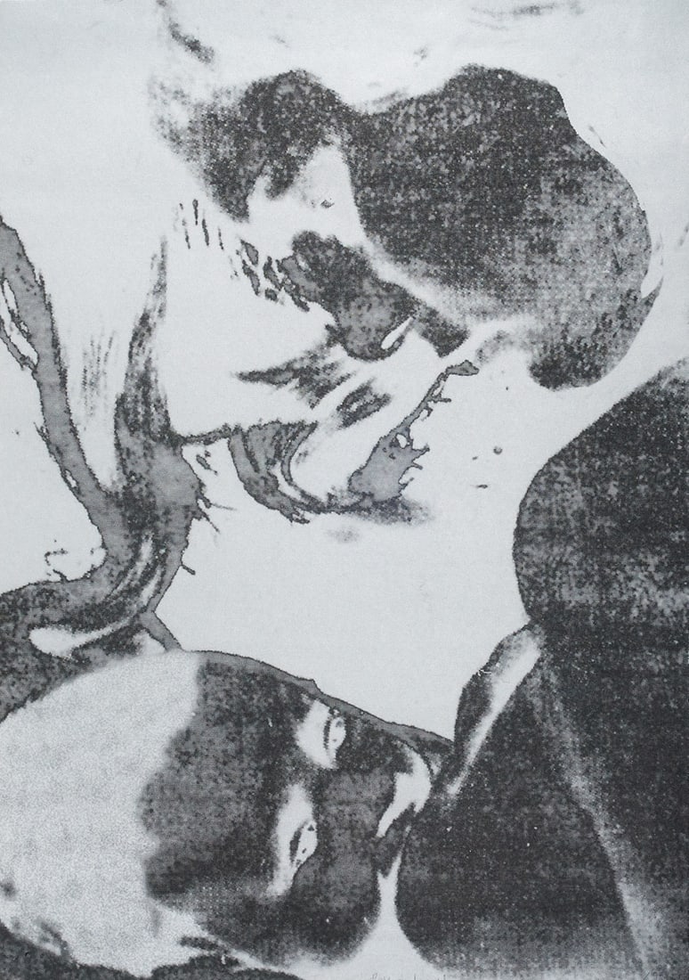 Rosemarie Trockel o.T. 1995. Serigraphie auf Karton. 84 x 59,4 cm. Signiert, datiert. - Teils: Contemporary ArtRosemarie Trockelo.T. 1995. Serigraphie auf Karton. 84 x 59,4 cm. Signiert, datiert. - Teils berieben, an den Kanten bestoßen, auf der rechten Seite an zwei Stellen mit Knickspure