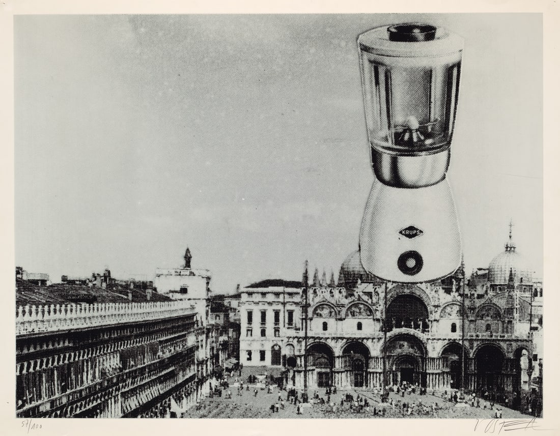 Wolf Vostell Set aus 2 Werken. San Marco Venezia/Kaiserdom Aachen. Je 1969. Je Serigraphie in Grau: Online - Modern and Contemporary ArtWolf VostellSet aus 2 Werken. San Marco Venezia/Kaiserdom Aachen. Je 1969. Je Serigraphie in Grau und Schwarz auf Velin. 46 x 60 cm (50 x 64 cm) bzw. 46 x 56 cm (50