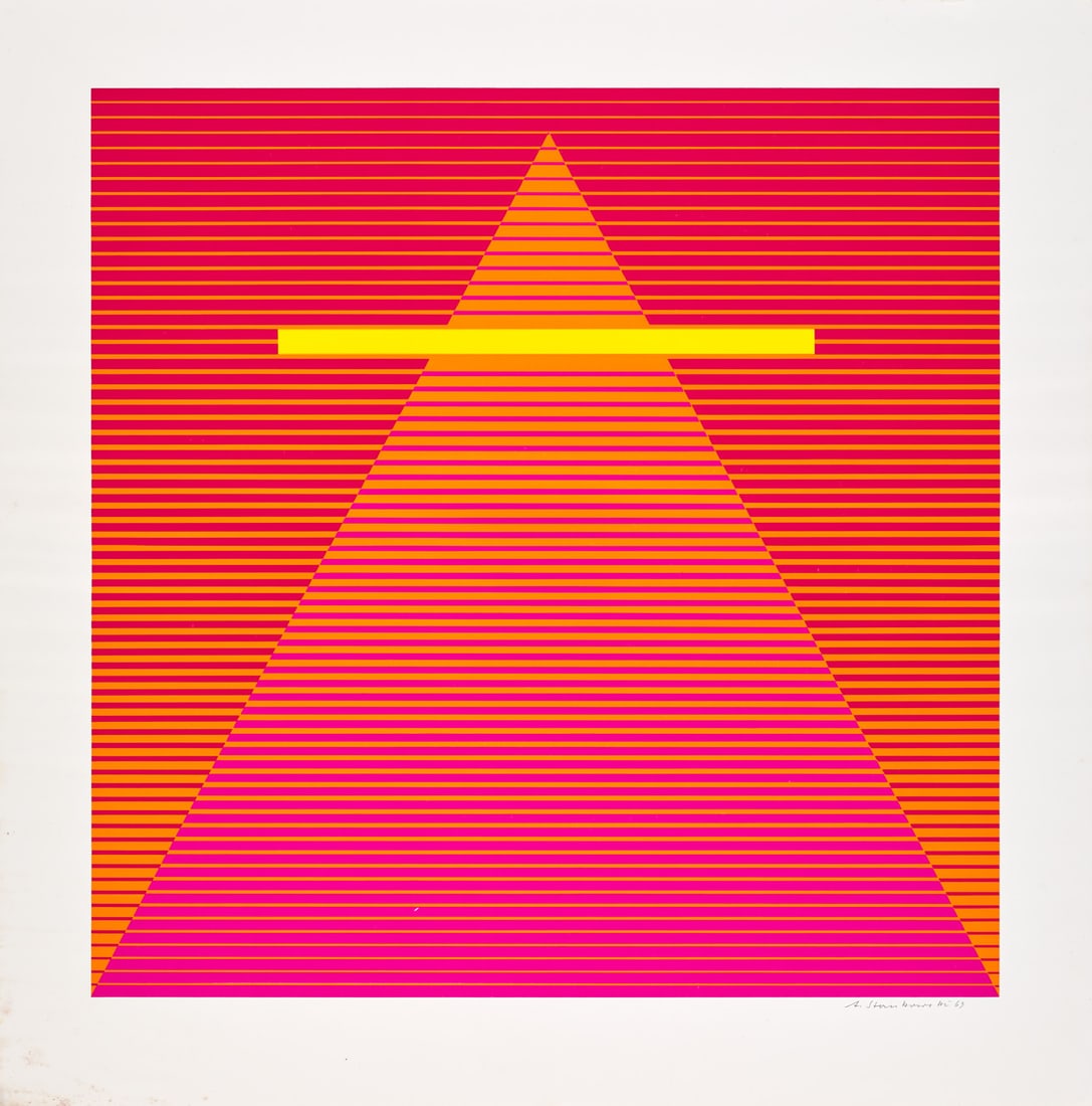 Anton Stankowski Exponent. 1969. Farbserigraphie auf Velin. 49,5 x 46,5 cm (60 x 61 cm). Signiert (1 of 1)