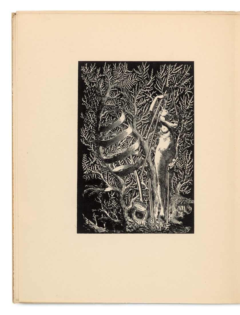 Lély, Gilbert Je ne veux pas qu'on tue cette femme. Mit einer Lithographie als Frontispiz von: Ernst, Max Lély, Gilbert Je ne veux pas qu'on tue cette femme. Mit einer Lithographie als Frontispiz von Max Ernst. Paris, Editions Surrealist, 1936. 18 Bll. OKarton. (Rücken mit kleiner Feh