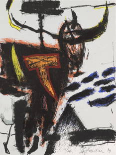 Troschke, Wolfgang Troschke 1992. Mit drei beiligenen signierten Original-Farbserigraphien. (Mü: Troschke, Wolfgang Troschke 1992. Mit drei beiligenen signierten Original-Farbserigraphien. (M&#252;nster), Selbstverlag, 1992. 4&#176;. OPp. in OPp.-Umschlag und -Schuber. Eines von 150 Exemplaren de