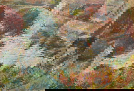 Sohn-Rethel, Alfred o.T. 1952. Öl auf Karton. 29,5 x 43 cm. Signiert und datiert. Gerahmt. -: Klassische Moderne Sohn-Rethel, Alfred o.T. 1952. &#214;l auf Karton. 29,5 x 43 cm. Signiert und datiert. Gerahmt. - Unter UV keine Retuschen erkennbar. Insgesamt gut. In kr&#228;ftigem Pinselstrich e