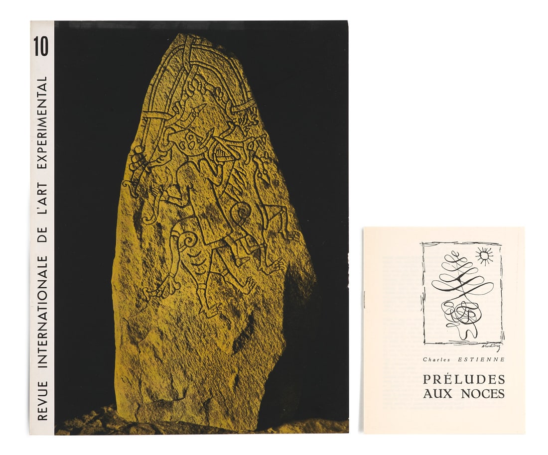 Pierre Alechinsky CoBrA - Revue Internationale de l'Art Expérimental 10. Mit zahlr. photogr.: CobraAlechinsky, PierreCoBrA - Revue Internationale de l'Art Expérimental 10. Mit zahlr. photogr. Abb. Brüssel, Sep. 1951. 23 S. 4°. Ill. OBrosch. (Deckblatt mit kl. Bereibungen im Rand