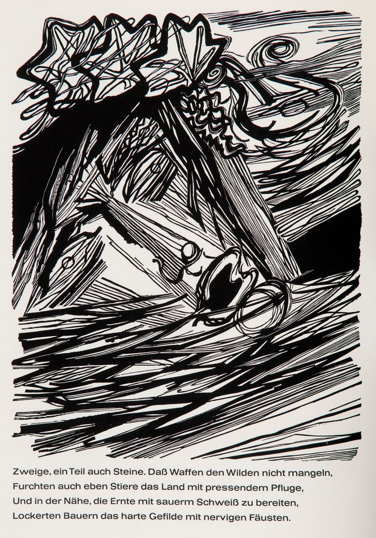 Hans Orlowski Sammlung von vier Holzschnittfolgen.: ExpressionismusOrlowski, HansSammlung von vier Holzschnittfolgen.Orlowski, Hans. Variationen über ein Thema. 10 OHolzschnitte. Hg. vom Hans-Orlowski-Kreis. Berlin, 1969. - Ders. Orpheus und Euryd