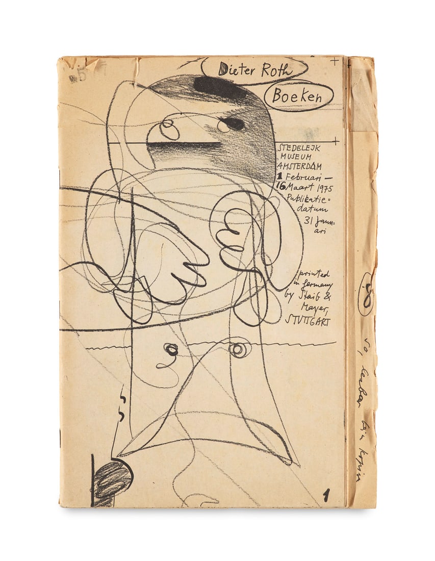 Dieter Roth 2 Schock schnelle Weichzeichnungen 1982. Mit 60 ganzs. Abb. Berlin, Rainer Verlag, 1983.: Roth, Dieter2 Schock schnelle Weichzeichnungen 1982. Mit 60 ganzs. Abb. Berlin, Rainer Verlag, 1983. Unpag. 4°. OPp. (leicht angeschmutzt, oberer Rücken etw. bestoßen).Eins von 200 numm