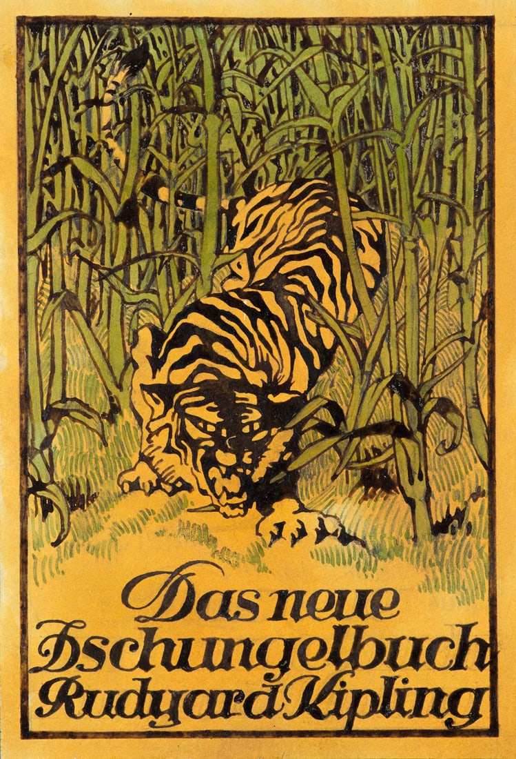 Almos  (zugeschrieben) Jaschik Originalzeichnung für einen Buchumschlag für das Neue (1 of 1)