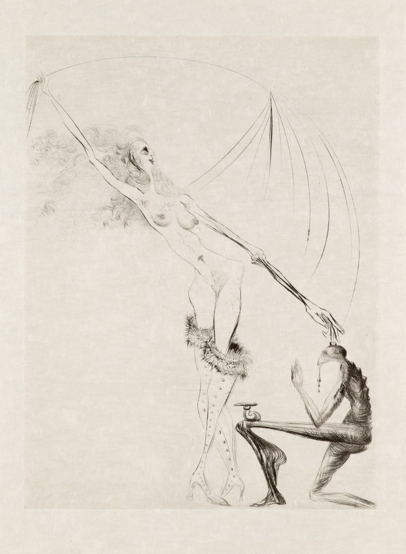 Dalí, Salvador Sammlung von 15 Arbeiten. Aus: Vénus aux fourrures. 1969. Je (1 of 3)