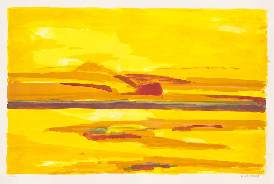 Zimmer, Bernd Düne. Ca. 2000. Farbaquatinta auf festem Acrhes-Velin (m. Wz.). 71 x 115 cm (80,7 (1 of 1)