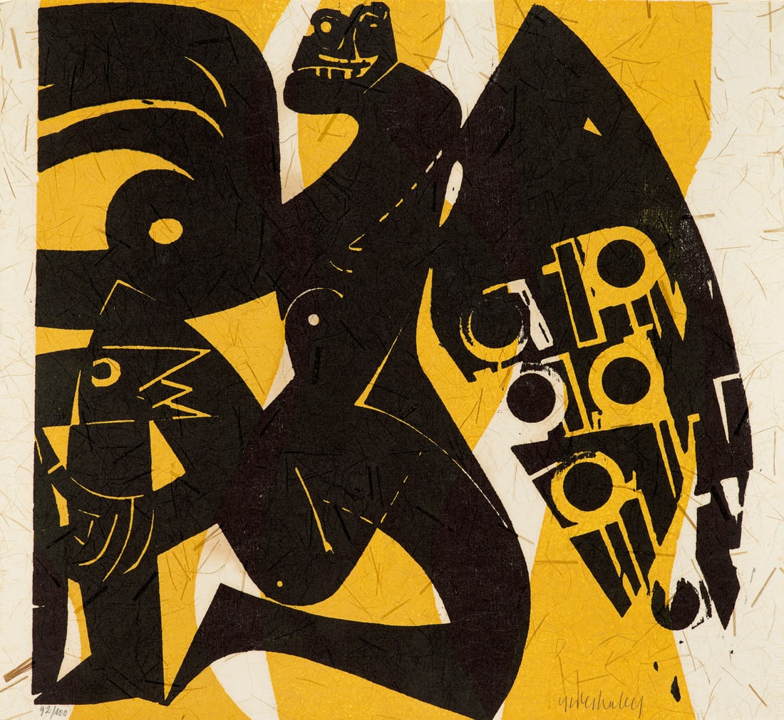 Edition Rothe Sammlung von 9 Arbeiten, in: Hommage à Rothe. 1968. Versch. Techniken darunter (1 of 1)