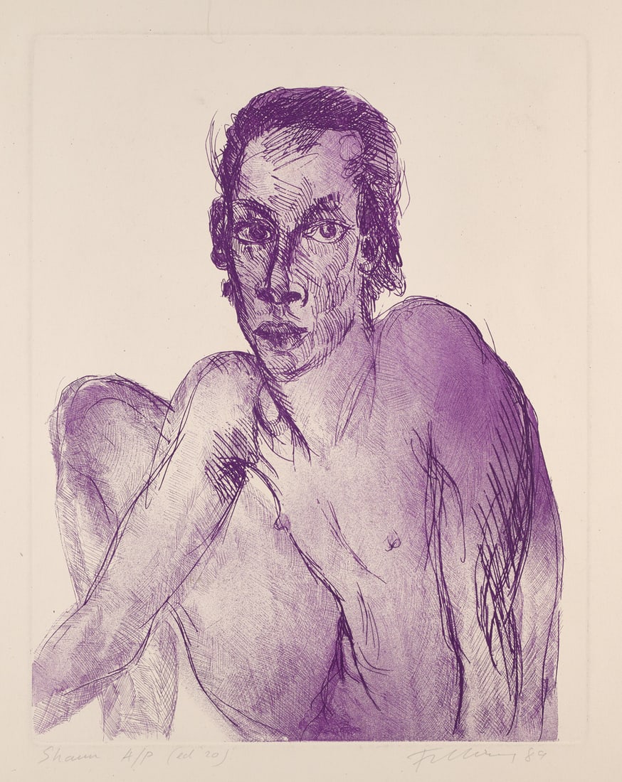 Fetting, Rainer Shaun. 1989. Radierung auf Velin. 50 x 40 cm (66 x 54 cm). Signiert, datiert und (1 of 1)