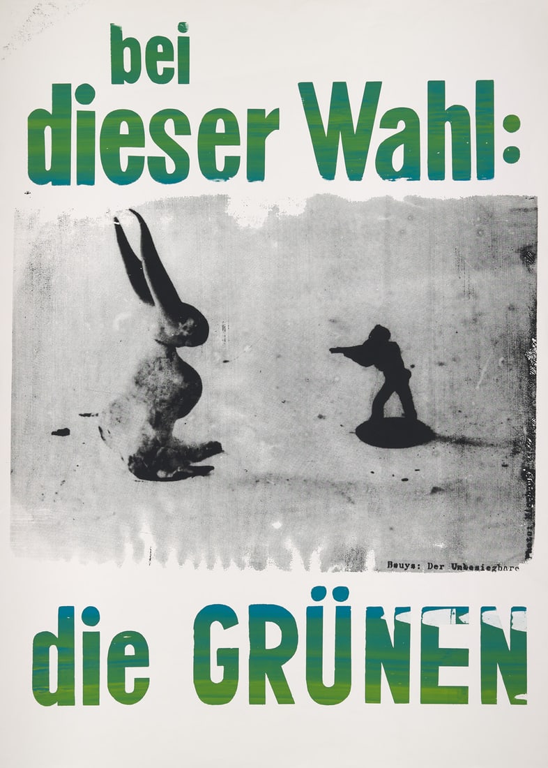 Beuys, Joseph Bei dieser Wahl: die Grünen. 1979. Siebdruck auf Velin. 79 x 66 cm (88,2 x 63,2 (1 of 1)