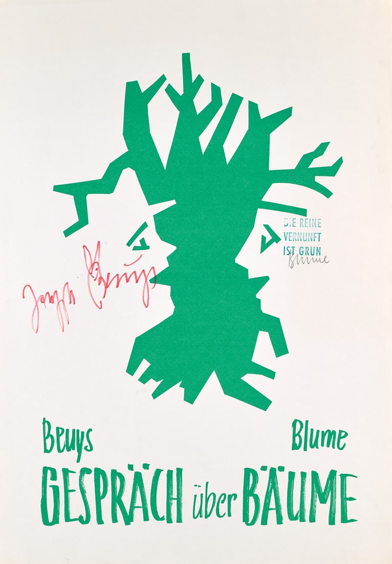 Beuys, Joseph und Bernard Blume Gespräche über Bäume. 1982. Offset-Druck auf Velin. (1 of 1)