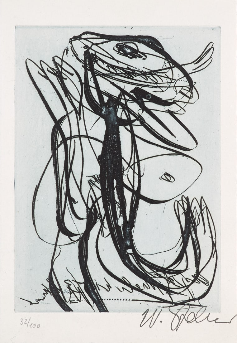 Stöhrer, Walter o.T. Um 1997. Aquatintaradierung auf Velin. 18 x 13 cm (21,8 x 15,5 cm). (1 of 1)